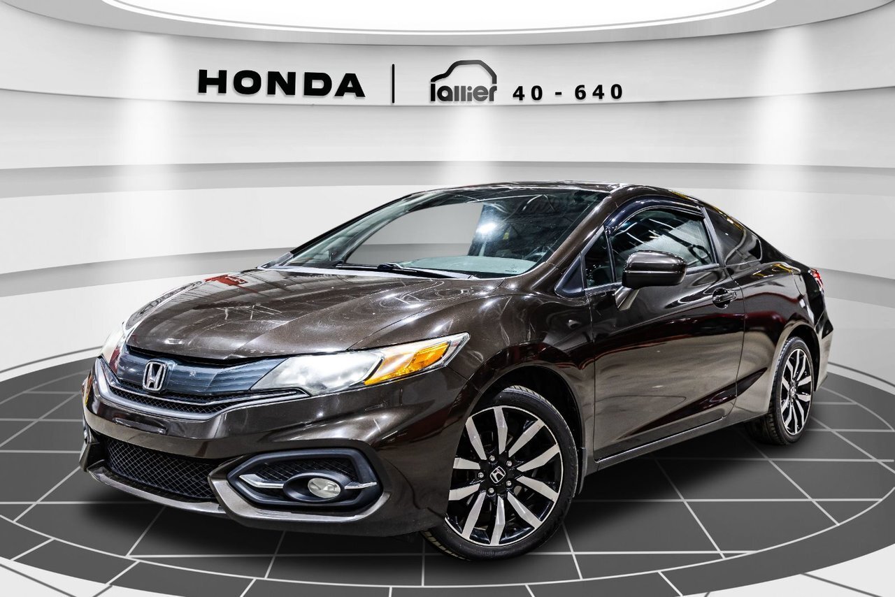 2014 Honda Civic Coupe EX-L JAMAIS ACCIDENTÉ + INTÉRIEUR EN CUIR + SIÈGES