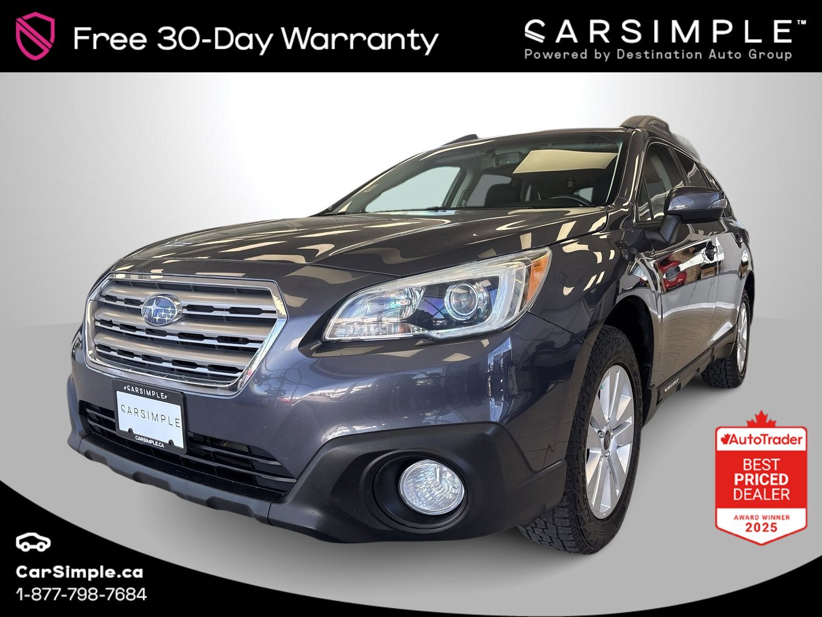 2015 Subaru Outback 3.6R w/Touring Pkg-Power liftgate | Moonroof | Hea