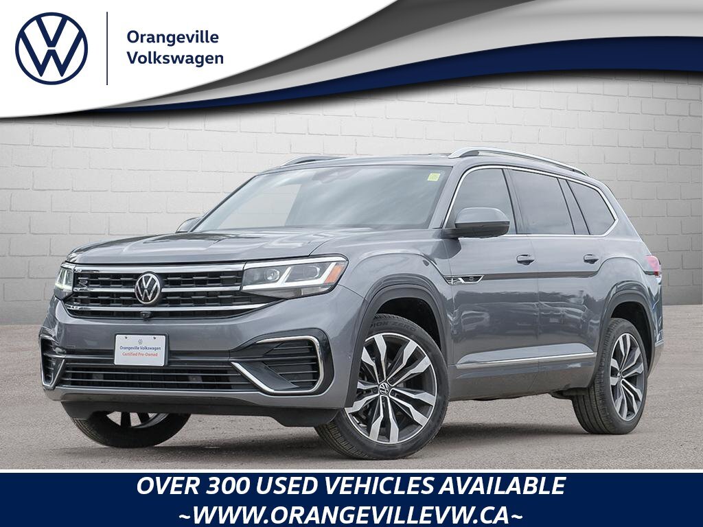 2021 Volkswagen Atlas ExeclineONE-OWNER, ACCIDENT-FREE, NAV, SUNROOF, HT