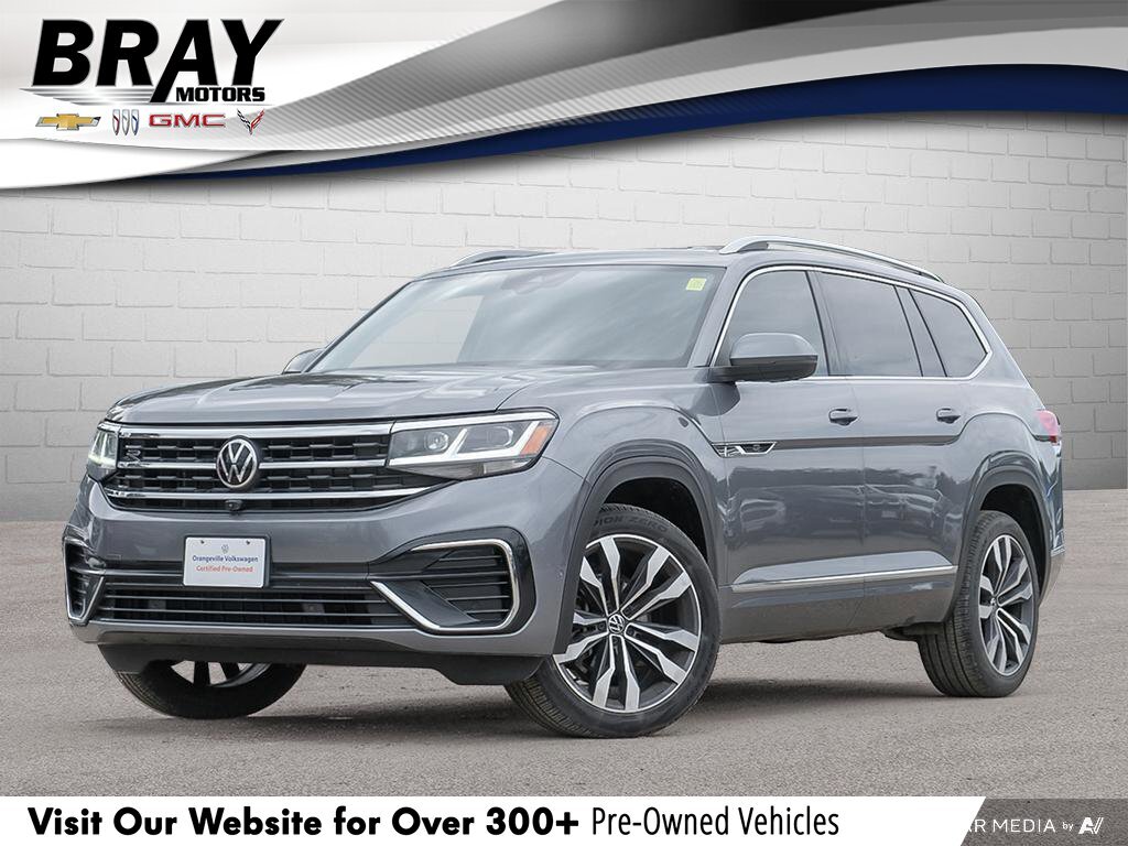 2021 Volkswagen Atlas ExeclineONE-OWNER, ACCIDENT-FREE, NAV, SUNROOF, HT