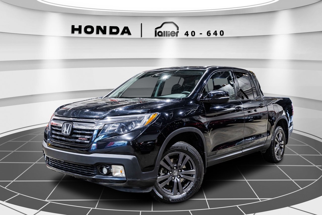 2020 Honda Ridgeline Sport ATTACHE REMORQUE + COUVERCLE DE CAISSE + TOI