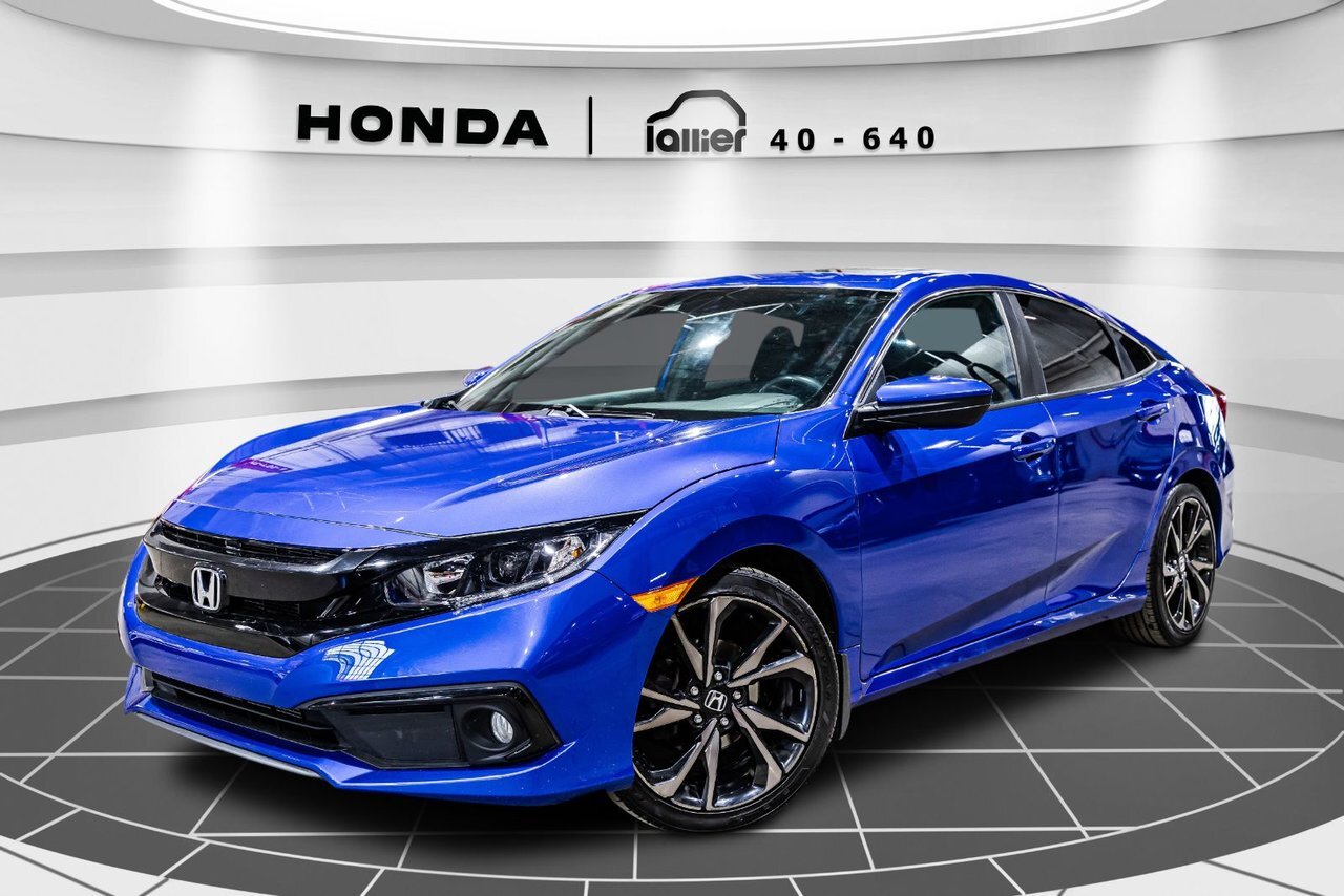 2020 Honda Civic Sedan Sport TOIT OUVRANT + CARPLAY + SIÈGES CHAUFFANTS