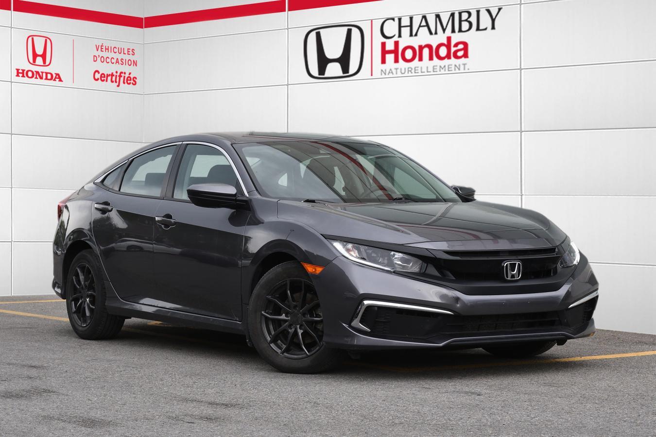 2021 Honda Civic Sedan LX / 1 proprio / bas millage / carplay / camera /