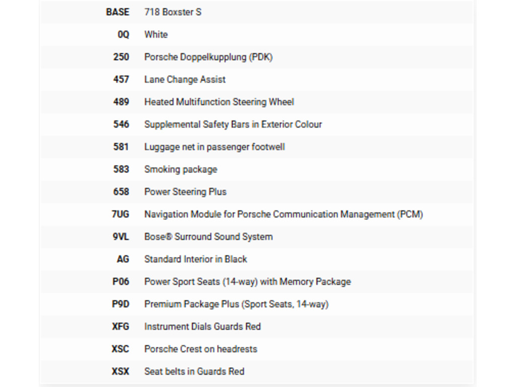 2017 Porsche 718 Boxster S, Toronto, Cash
