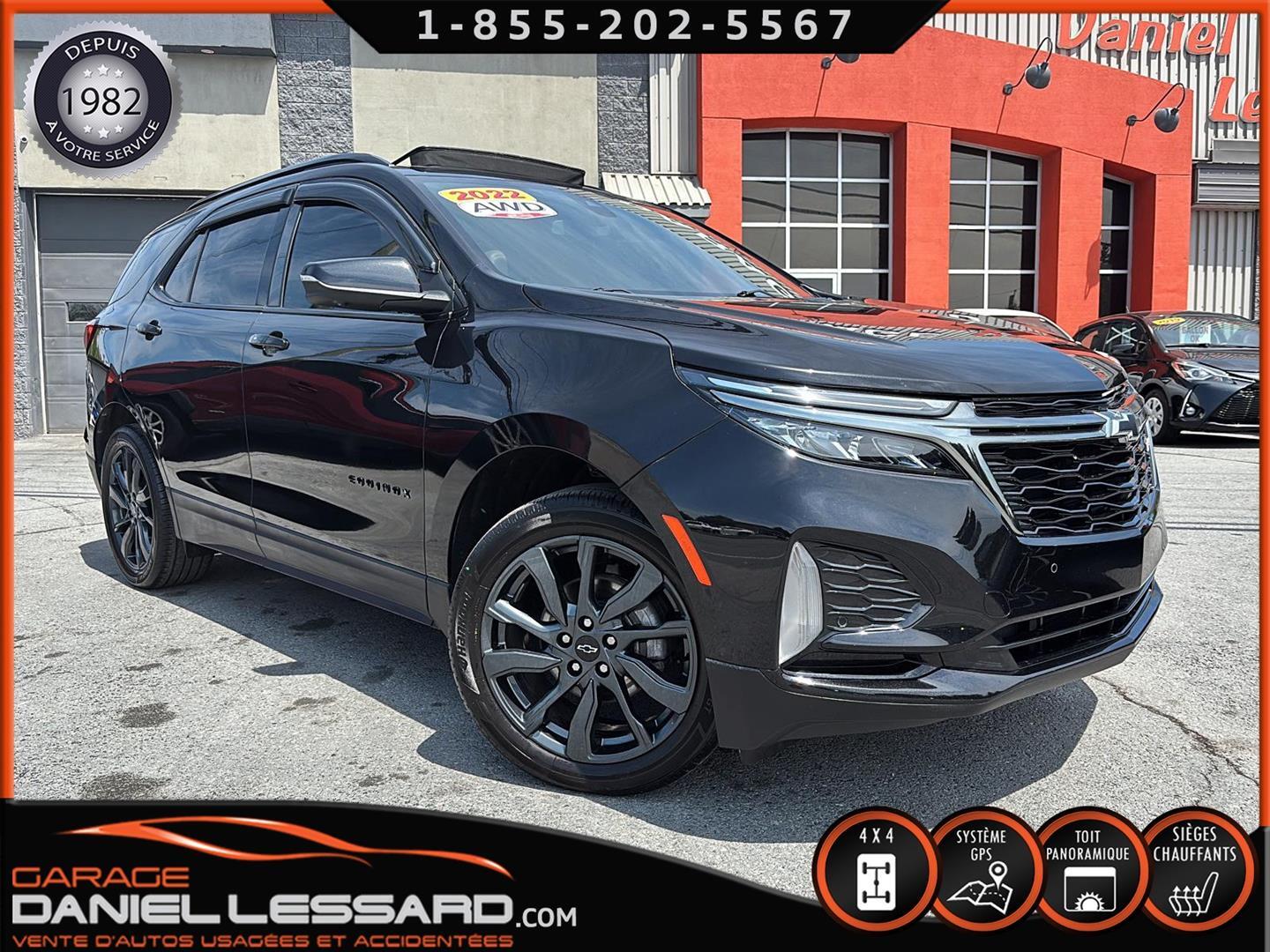 2022 Chevrolet Equinox RS AWD MAG 19 GPS TOIT PANORAMIQUE, 1.5L ECOTEC