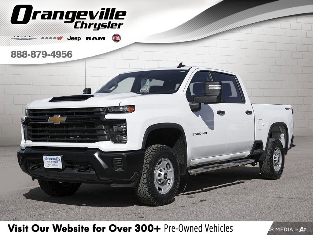 2024 Chevrolet SILVERADO 2500HD Work TruckW/T, CREW, 4X4, 6.6L GAS V8, CONVENIENCE