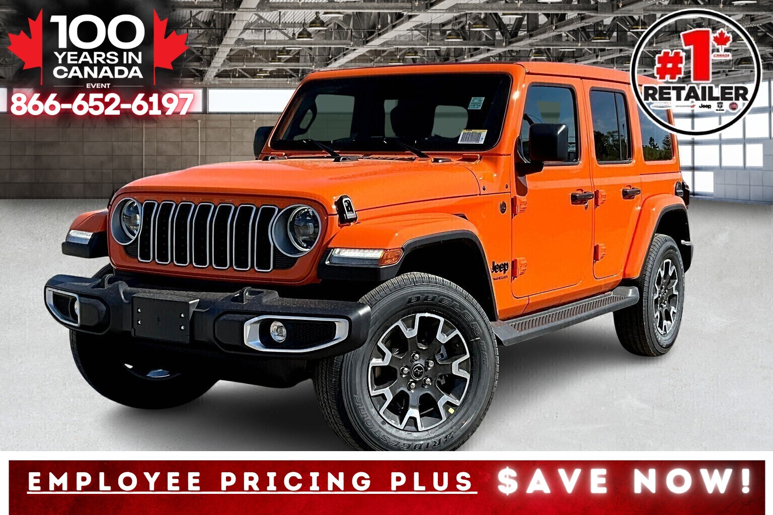 2025 Jeep Wrangler SAHARA 4DR | Leather | SkyTop | 18" Alloys | Joose