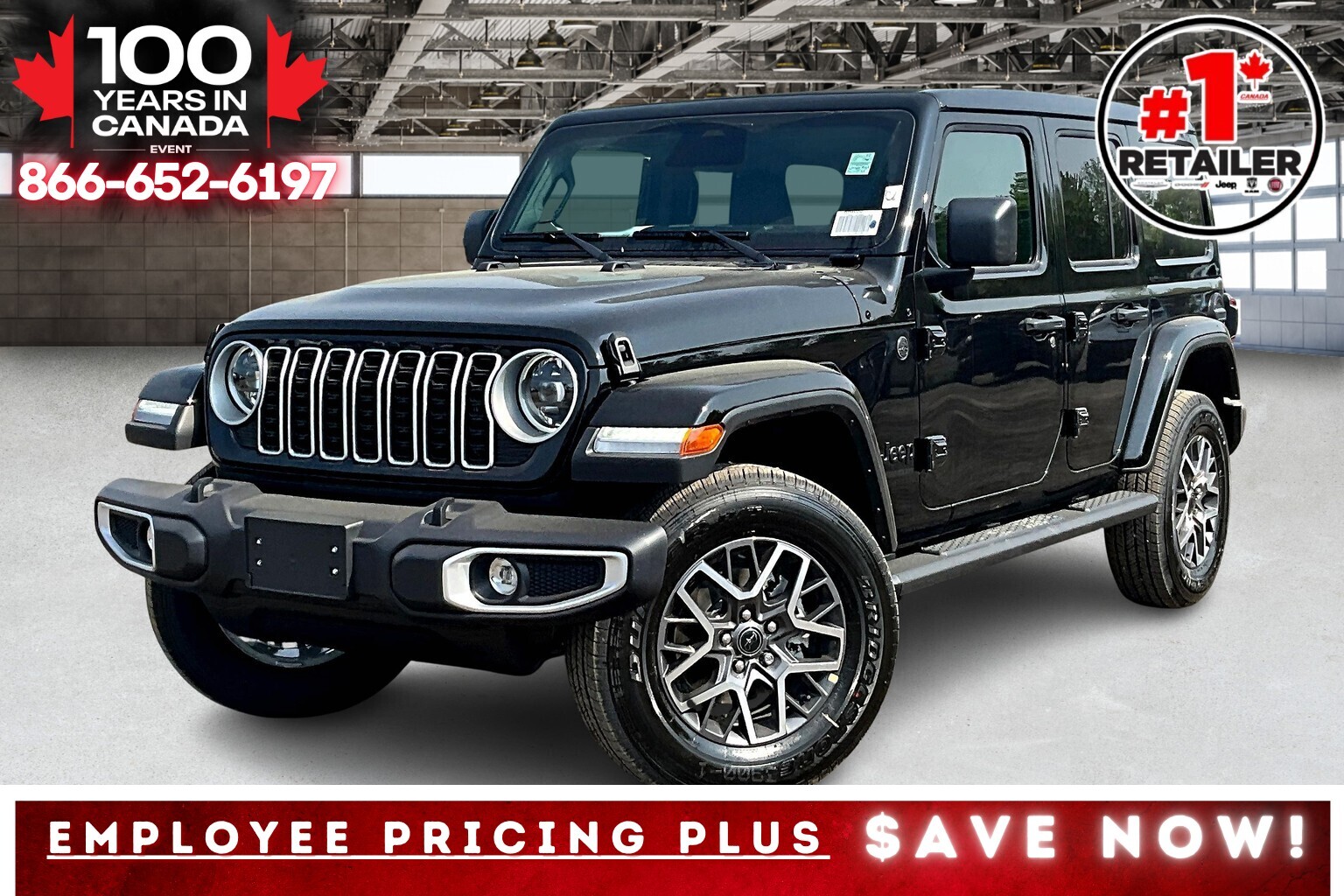 2025 Jeep Wrangler SAHARA 4DR | Sky Top | Leather | Side Steps