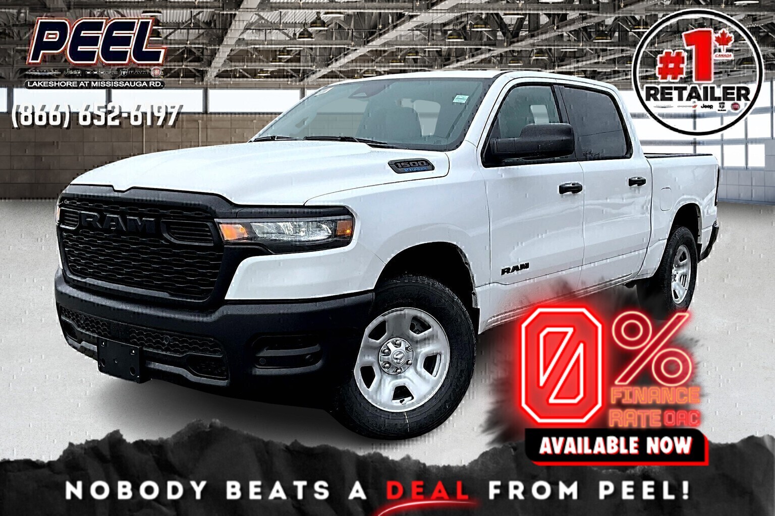 2025 Ram 1500 TRADESMAN CREW | Adaptive Cruise | Apple Carplay