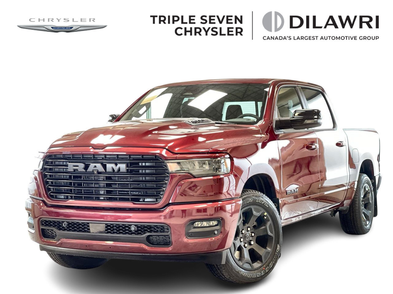 2025 Ram 1500 SPORT Pane Panoramic Sunroof, Anti-Spin Differenti