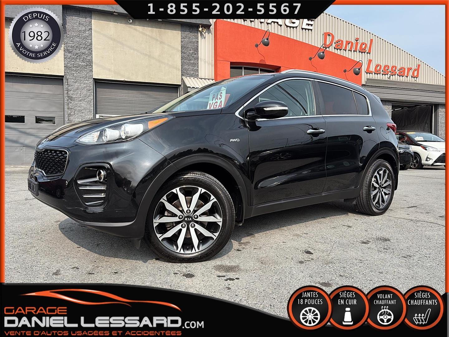 2018 Kia Sportage EX AWD * PAS VGA * CUIR, MAG 18P, CAMERA