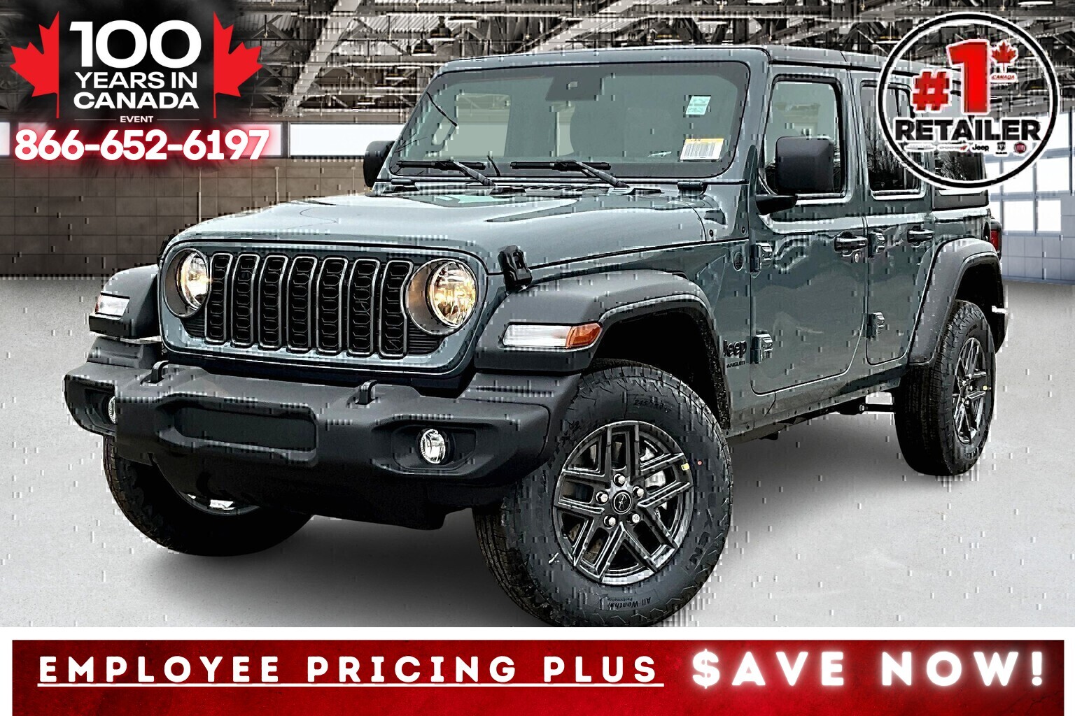 2025 Jeep Wrangler SPORT S 4 DOOR | Hardtop | Heated Seats & Wheel 