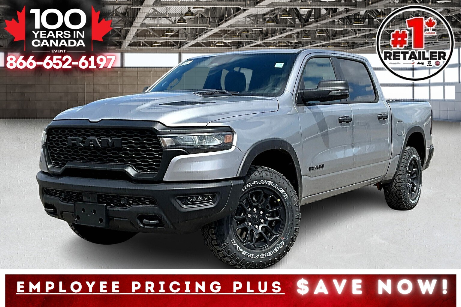 2025 Ram 1500 REBEL CREW | Sport Hood | 12"Screen | Adapt Cruise