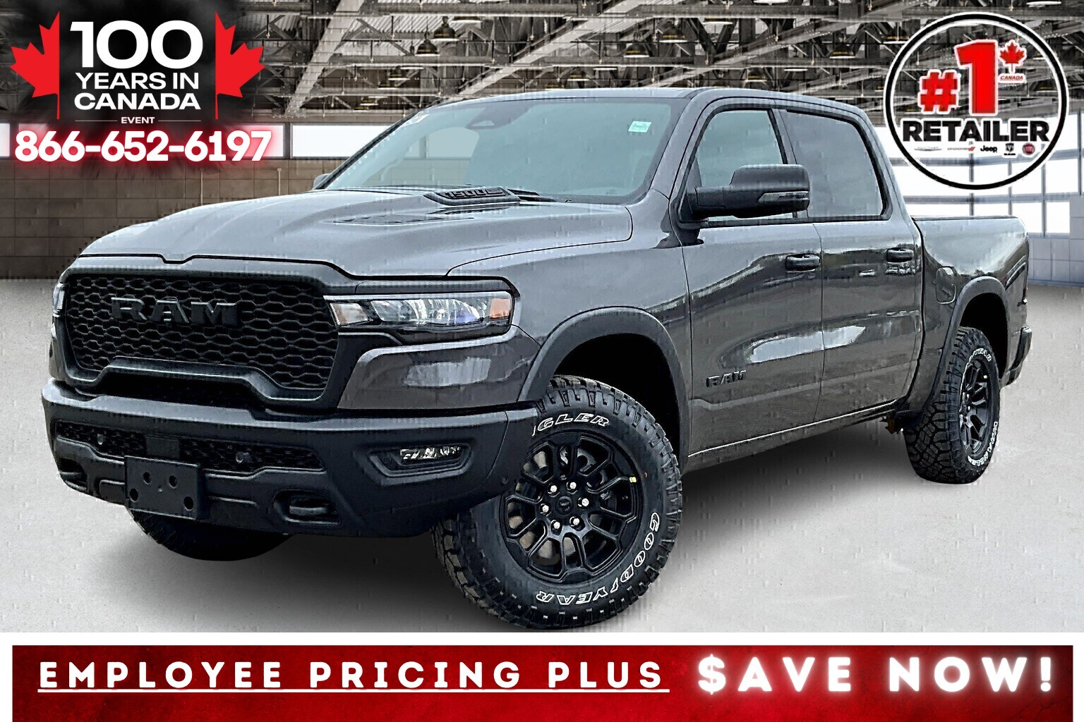 2025 Ram 1500 REBEL CREW | Sport Hood | 12"Screen | Adapt Cruise