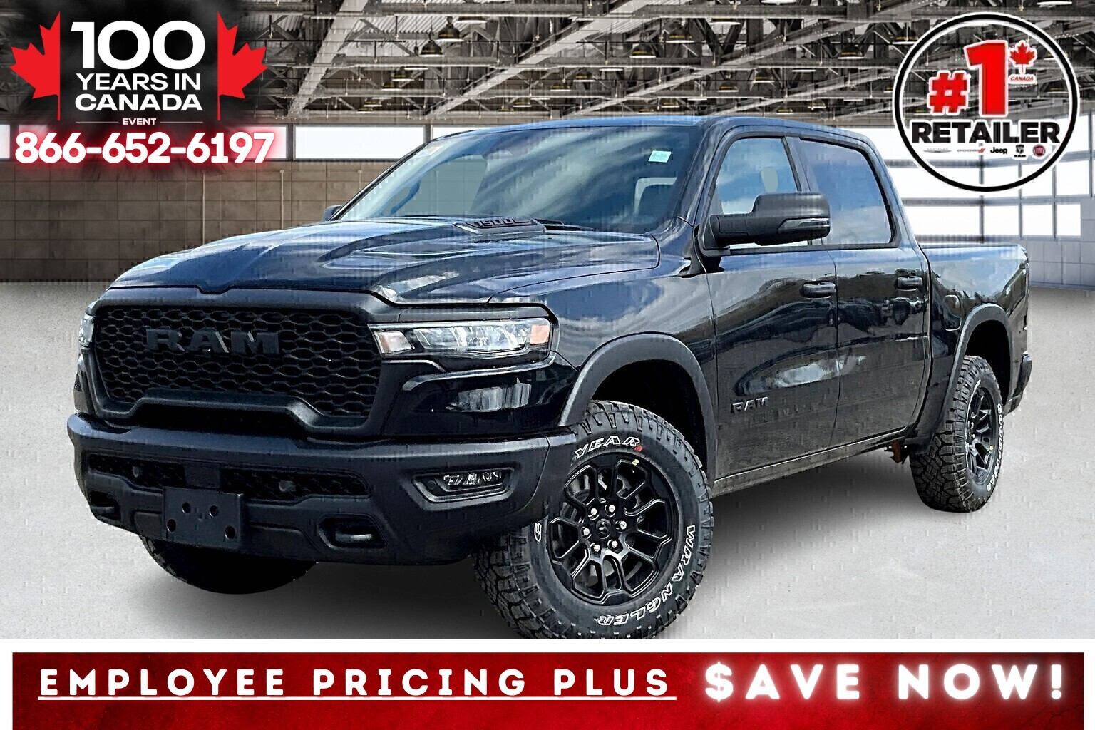 2025 Ram 1500 REBEL CREW | Sport Hood | Htd Seats | Level 1