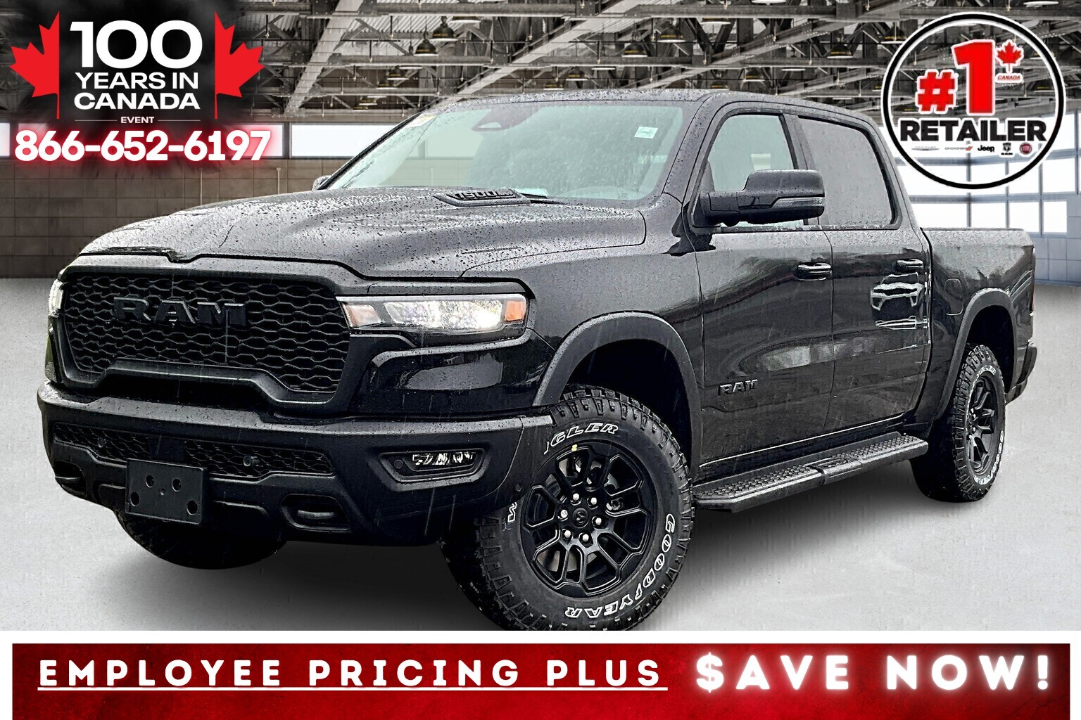 2025 Ram 1500 REBEL CREW | Advanced Safety 2 | Pano Roof | Lvl2
