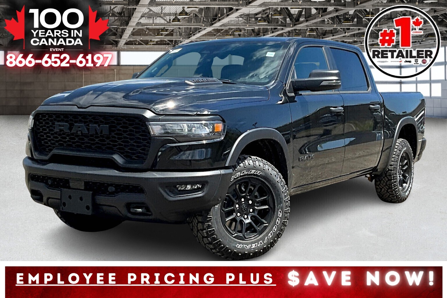 2025 Ram 1500 REBEL CREW | Sport Hood | 12"Screen | Adapt Cruise