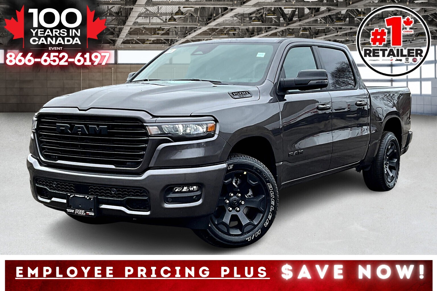 2025 Ram 1500 SPORT CREW | Nav | Surround Camera | 20" Wheels