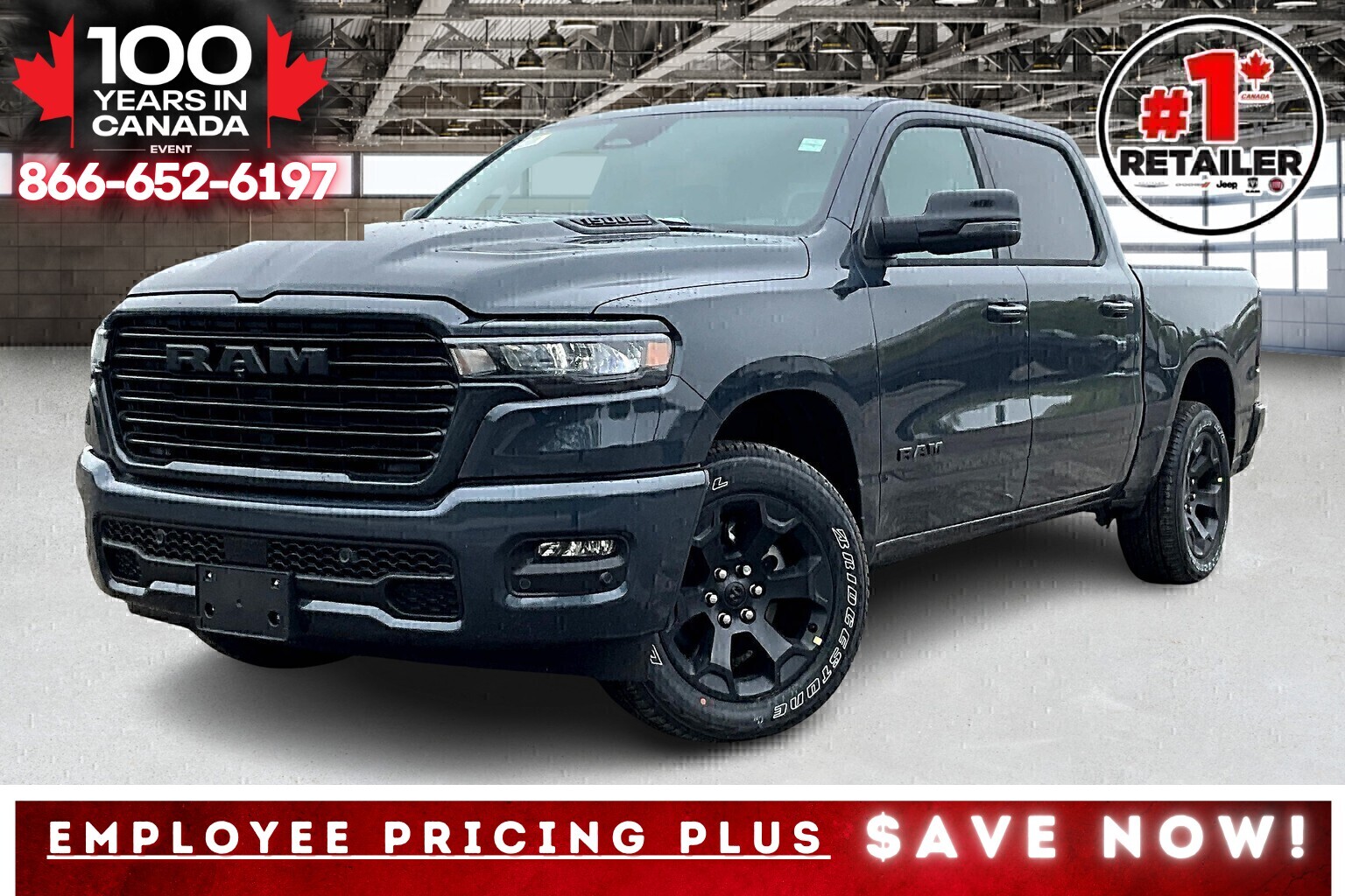 2025 Ram 1500 SPORT CREW | Pano Roof | Sport Hood | Level 1