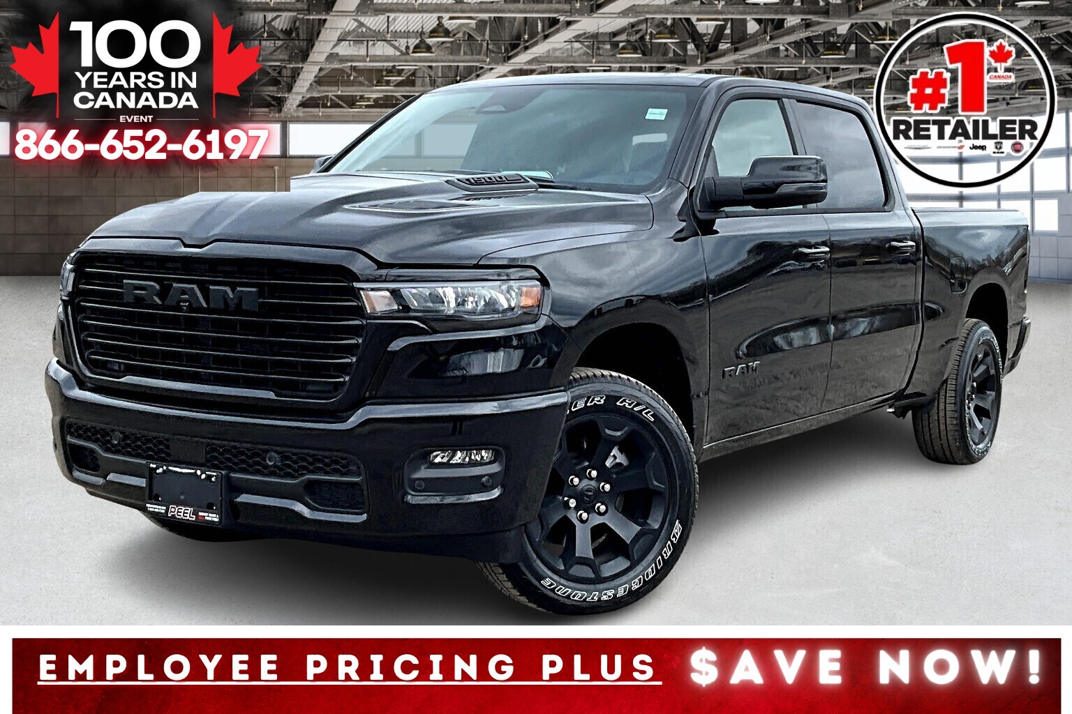 2025 Ram 1500 SPORT CREW | Leather | Pano Roof | Long Box