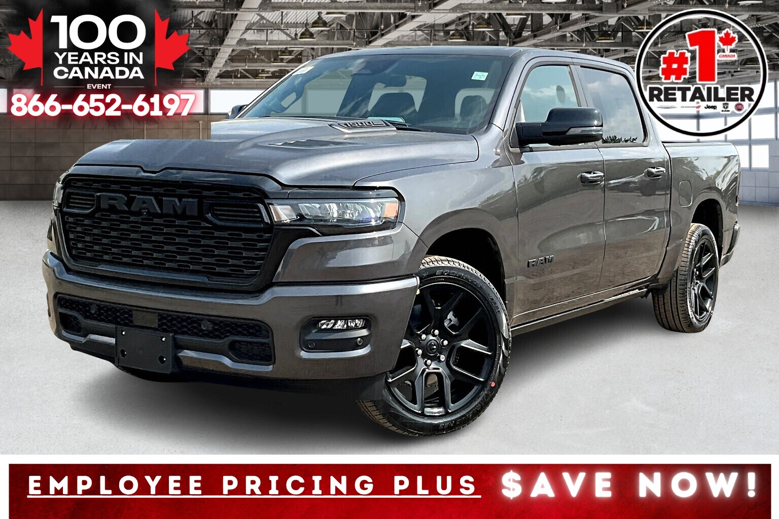2025 Ram 1500 SPORT | Leather | PanoRoof | Sport Hood | LVL1 