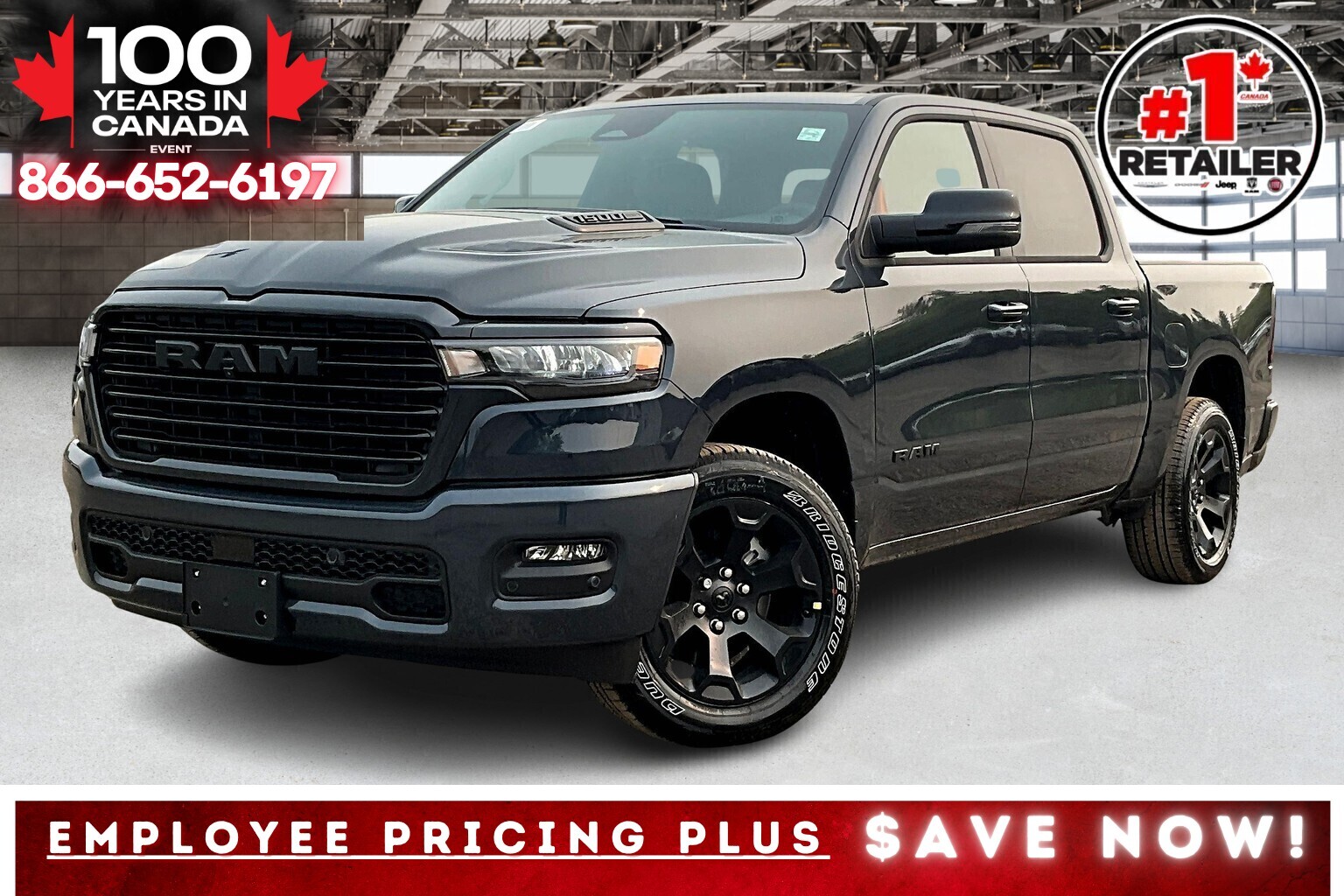 2025 Ram 1500 SPORT CREW | Sport Hood | Nav | 20" Wheels