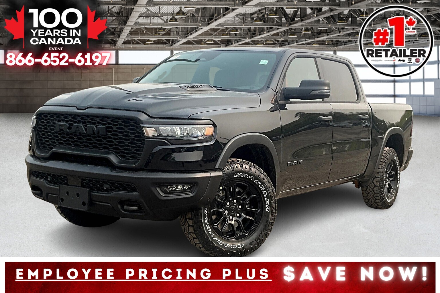 2025 Ram 1500 REBEL CREW | Sport Hood | 12"Screen | Adapt Cruise