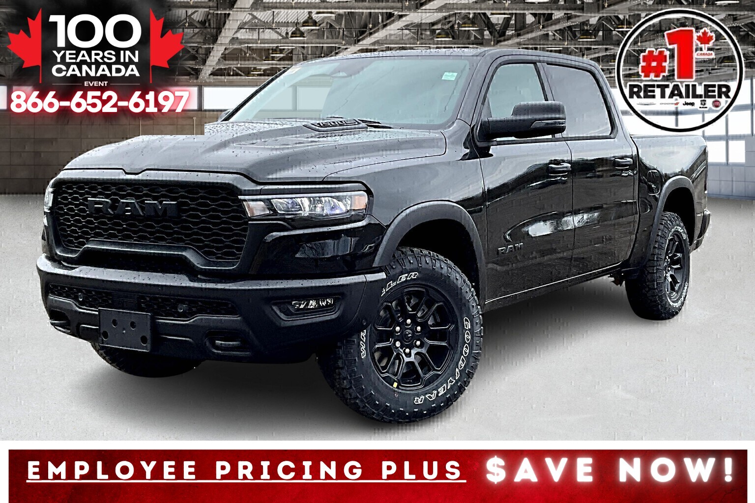 2025 Ram 1500 REBEL CREW | Sport Hood | 12"Screen | Adapt Cruise