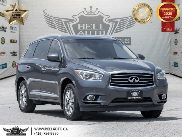 2014 Infiniti QX60 AWD, 7-PASS, 360CAM, NAVI, MOONROOF, BACKUPCAM, 3R