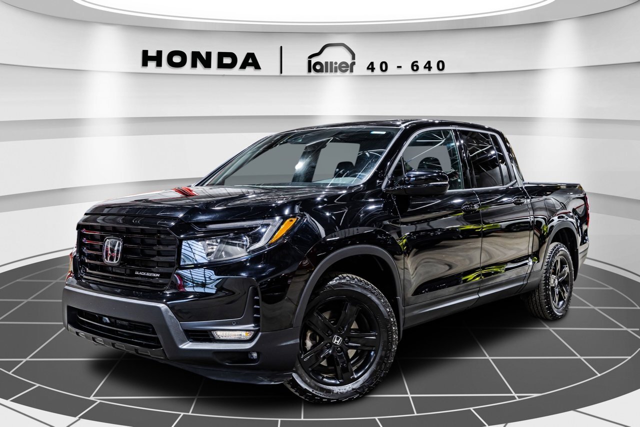 2023 Honda Ridgeline Black Edition UN SEUL PROPRIO + BAS KILO + CARFAX 
