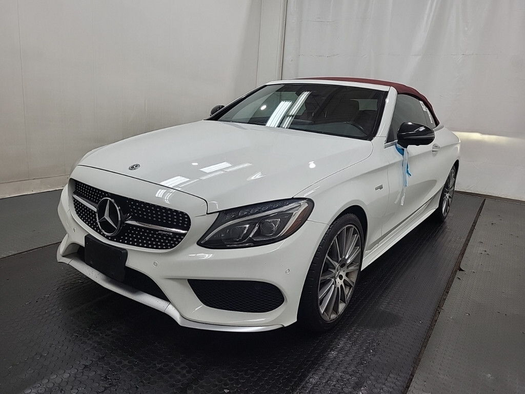 2017 Mercedes-Benz C-Class AMG C43 / AMG Night Pkg / Red Soft-Top / Red Int /