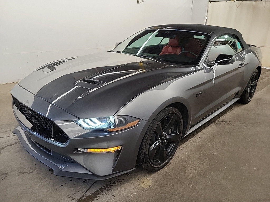 2022 Ford Mustang GT Premium / Convertible / 5.0L V8 / Red Int / Dig