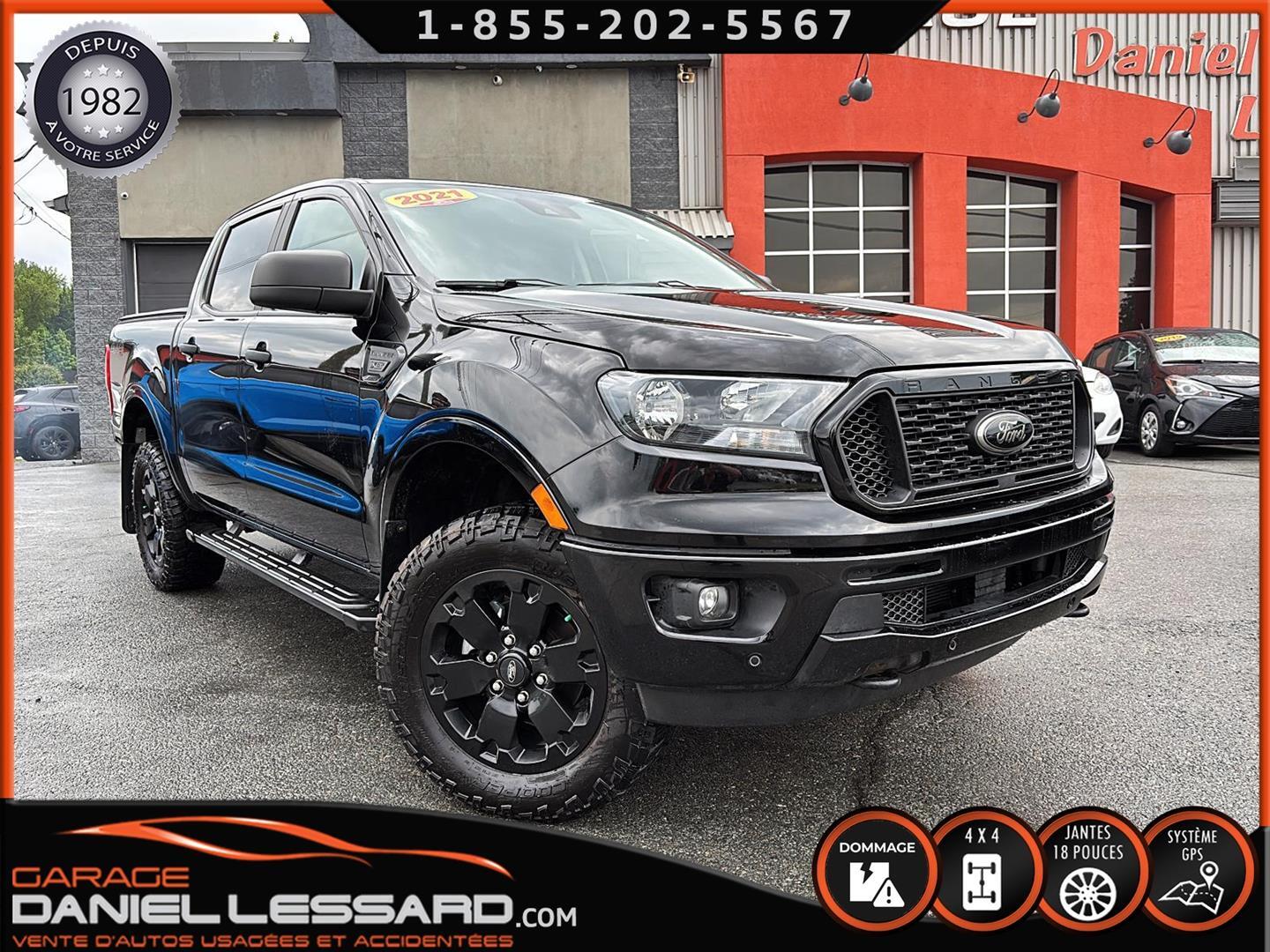 2021 Ford Ranger XLT 4WD CREW BTE 5 PIEDS, 2.3 LITRES