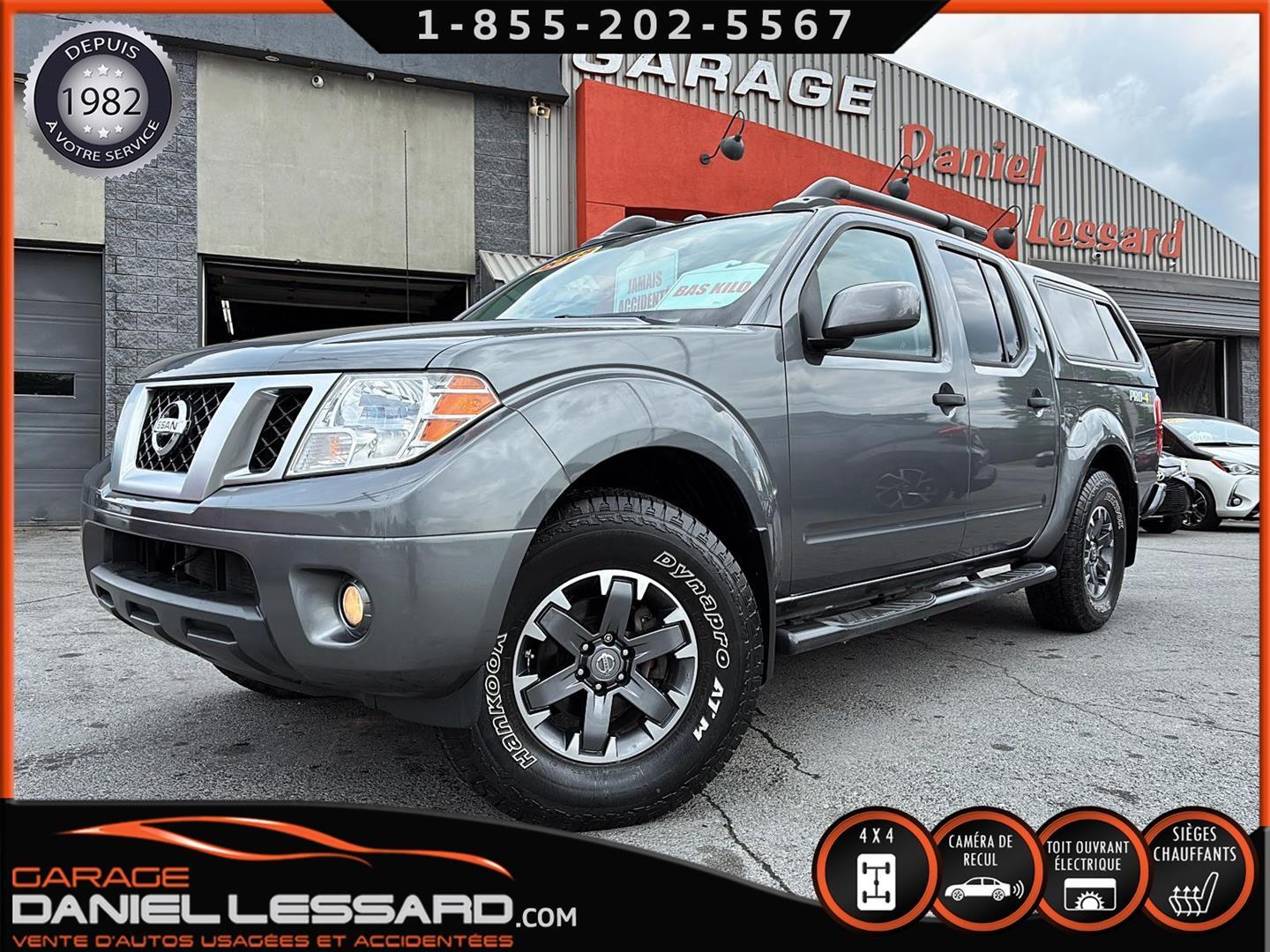 2018 Nissan Frontier PRO4X CREWCAB 4X4 4.0 L V-6, TOIT OUVRANT, GPS