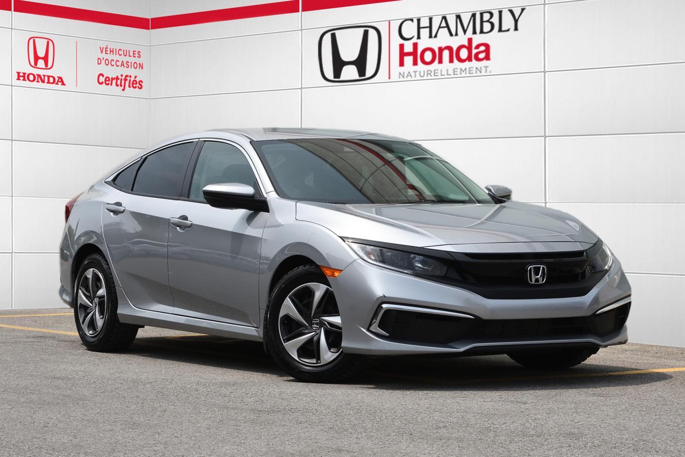 2021 Honda Civic Sedan LX / 1 proprio / bas millage / carplay / camera /
