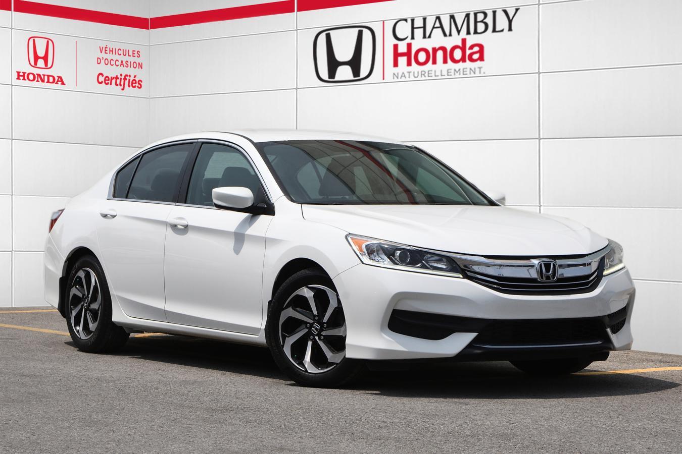 2016 Honda Accord Sedan LX / 1 proprio / bas millage / camera recul / mags