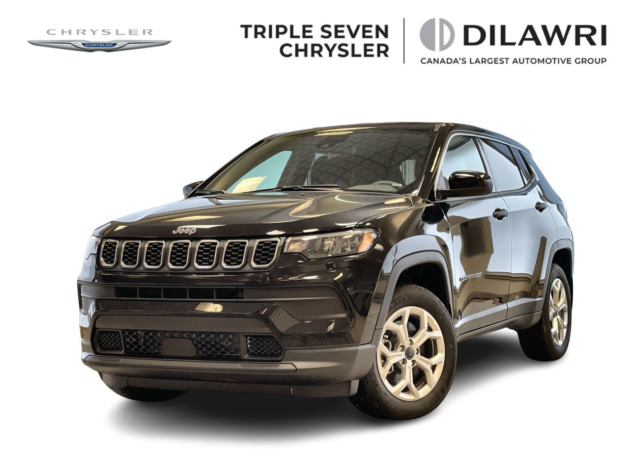 2025 Jeep Compass SPORT Black, Cloth Bucket Seats