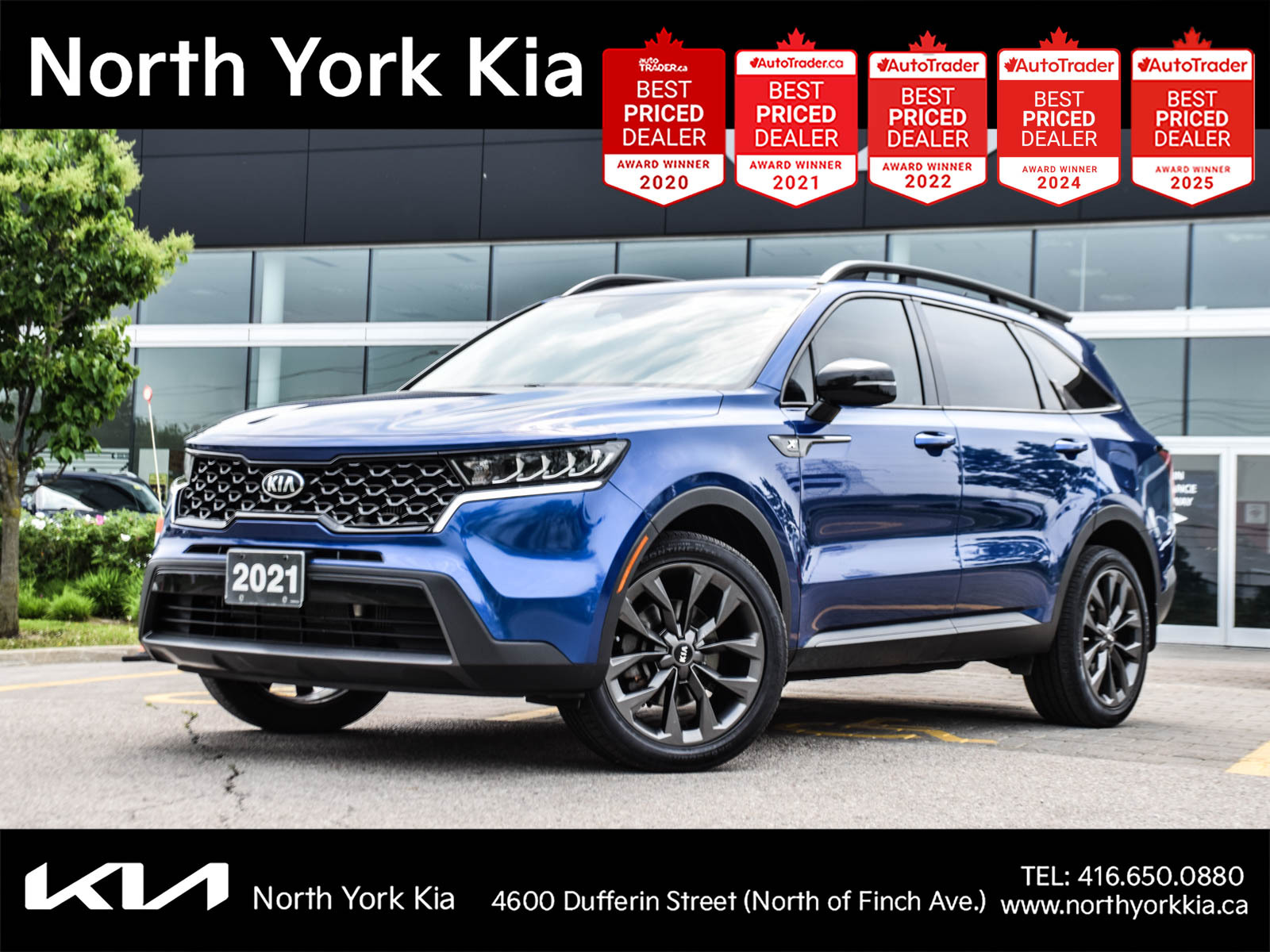 2021 Kia Sorento X-Line AWD  | LEATHER | PUSHBUTTON START
