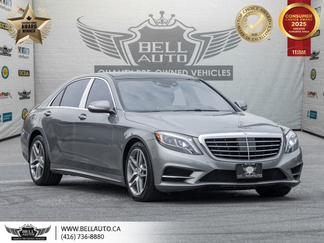 2015 Mercedes-Benz S-Class S 550, AMGPKG, NAVI, DUALMOONROOF, BACKUPCAM, BURM
