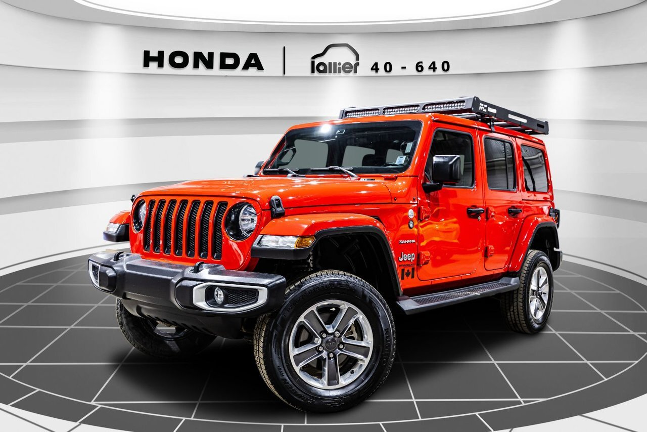 2021 Jeep Wrangler Unlimited Sahara JAMAIS ACCIDENTÉ + SUSPENSION ''F