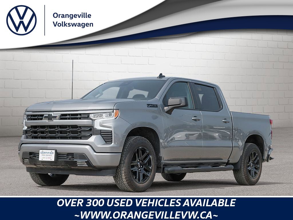 2024 Chevrolet Silverado 1500 RSTRST, CREW, 4X4, 5.3L, HTD LEATHER, ROOF, 1-OWNE