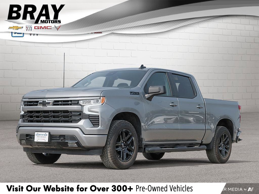 2024 Chevrolet Silverado 1500 RSTRST, CREW, 4X4, 5.3L, HTD LEATHER, ROOF, 1-OWNE