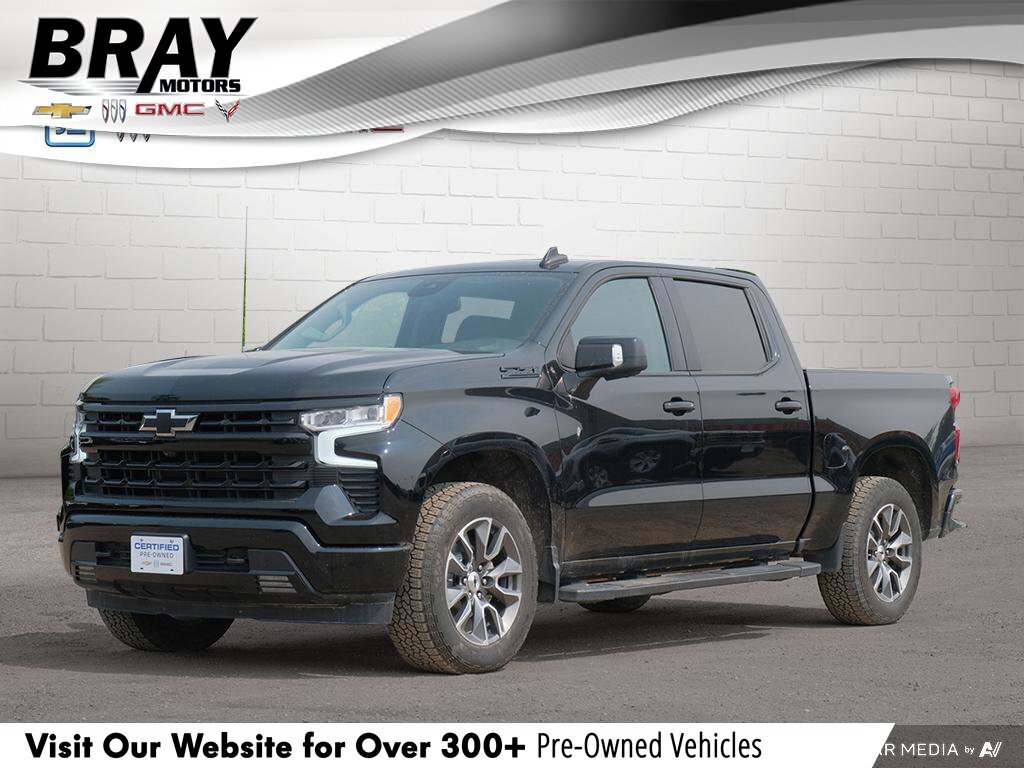 2023 Chevrolet Silverado 1500 RSTRST, CREW, 4X4, 5.3L, HEATED LEATHER, ROOF, 1-O