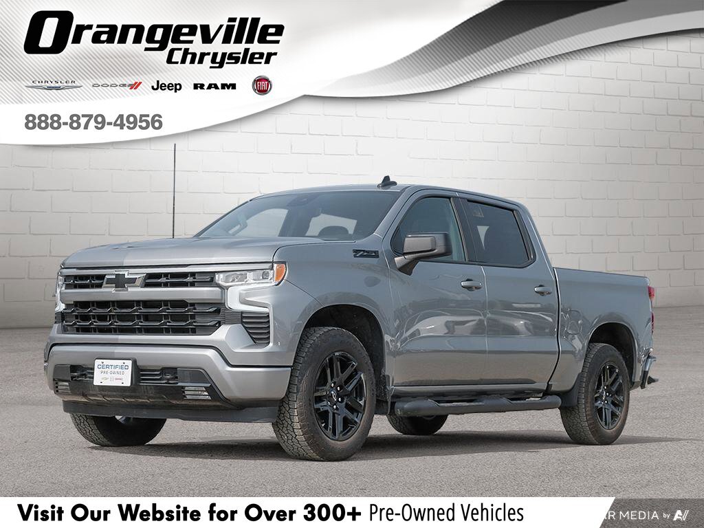 2024 Chevrolet Silverado 1500 RSTRST, CREW, 4X4, 5.3L, HTD LEATHER, ROOF, 1-OWNE