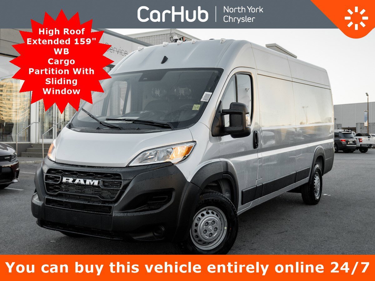 2025 Ram ProMaster Cargo Van 3500 High Roof Ext 159 WB Cargo Partition With Sli