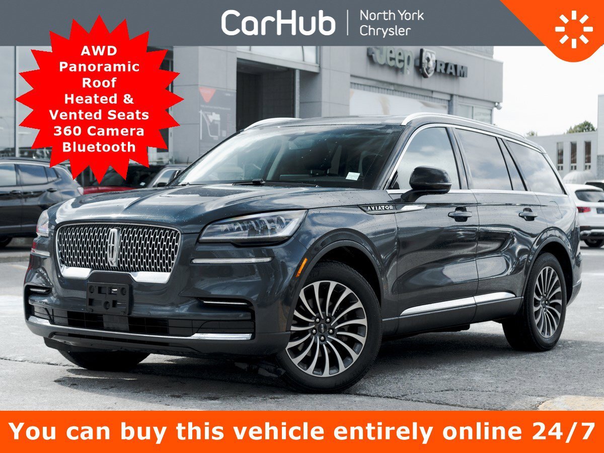 2022 Lincoln Aviator Reserve AWD Panoroof Heated Vented Seats 360 Cam B