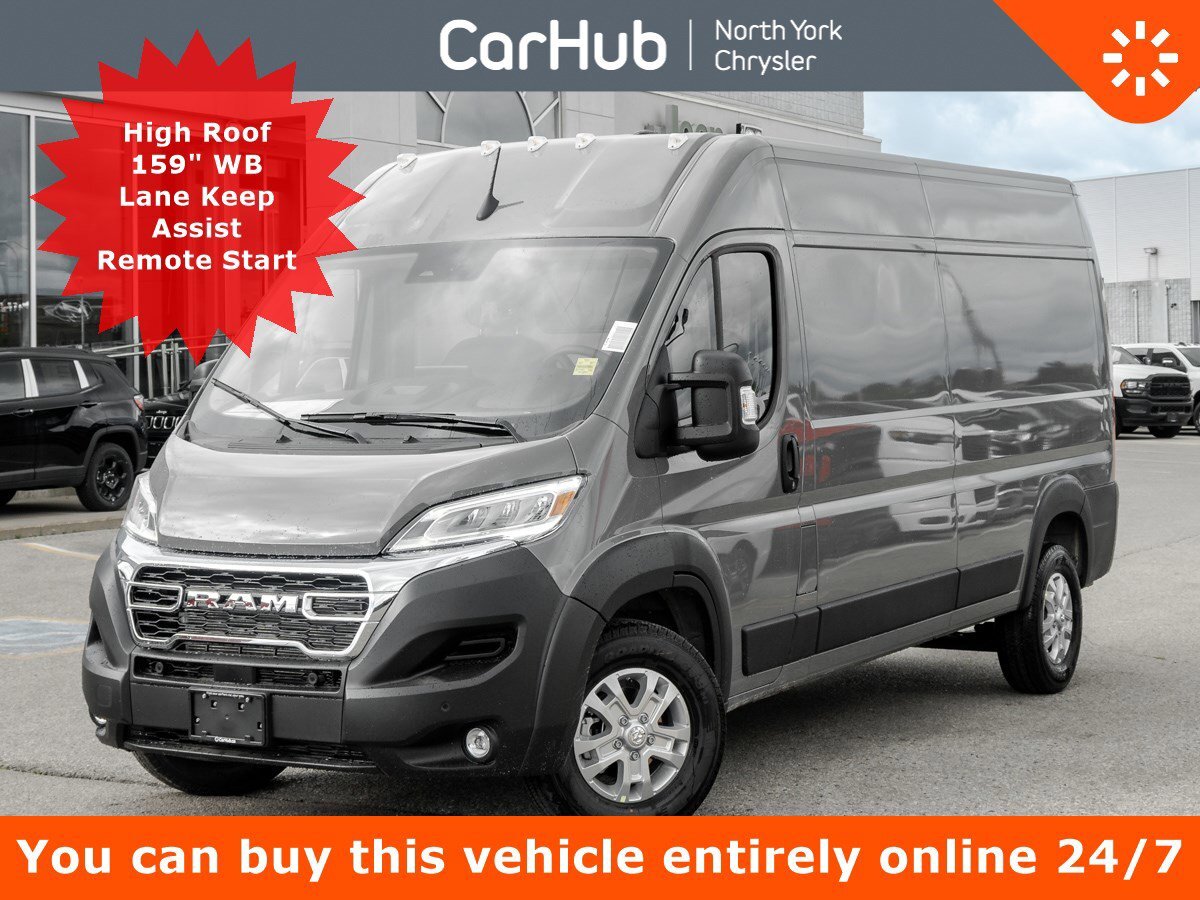 2025 Ram ProMaster Cargo Van 2500 High Roof 159 WB Lane Keep Assist Remote Star