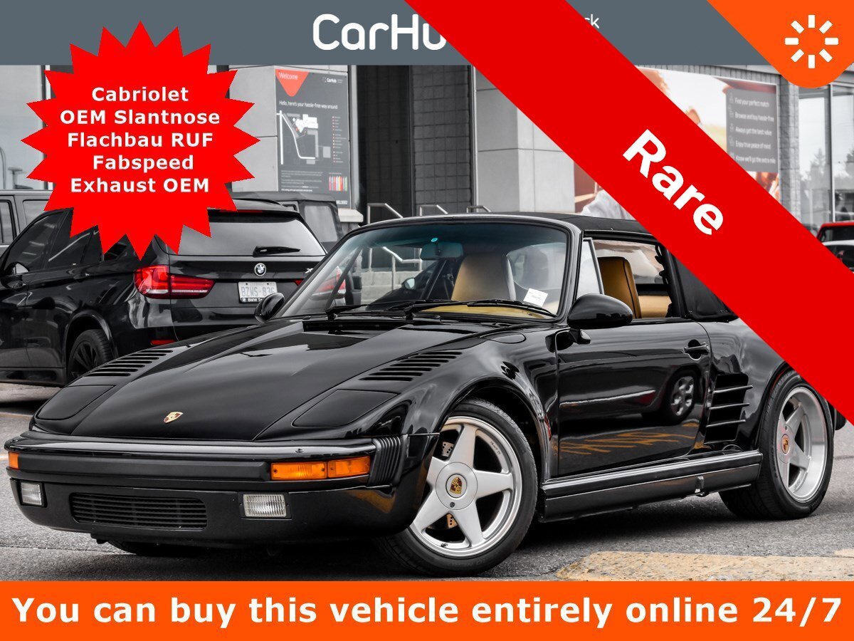 1988 Porsche 911 Turbo Cabriolet OEM Slantnose Flachbau RUF Fabspee