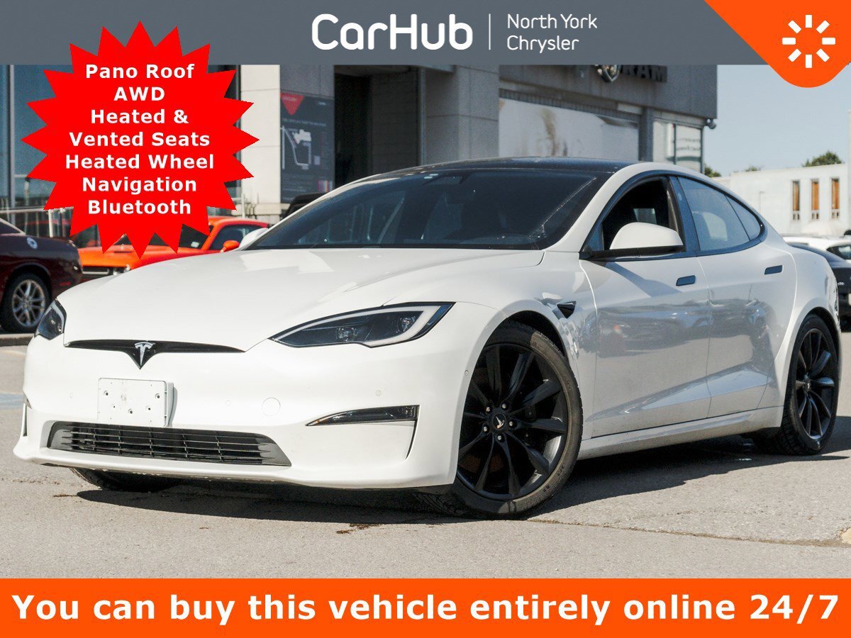 2022 Tesla Model S Long Range AWD Pano Roof Backup Cam Heated Vented 