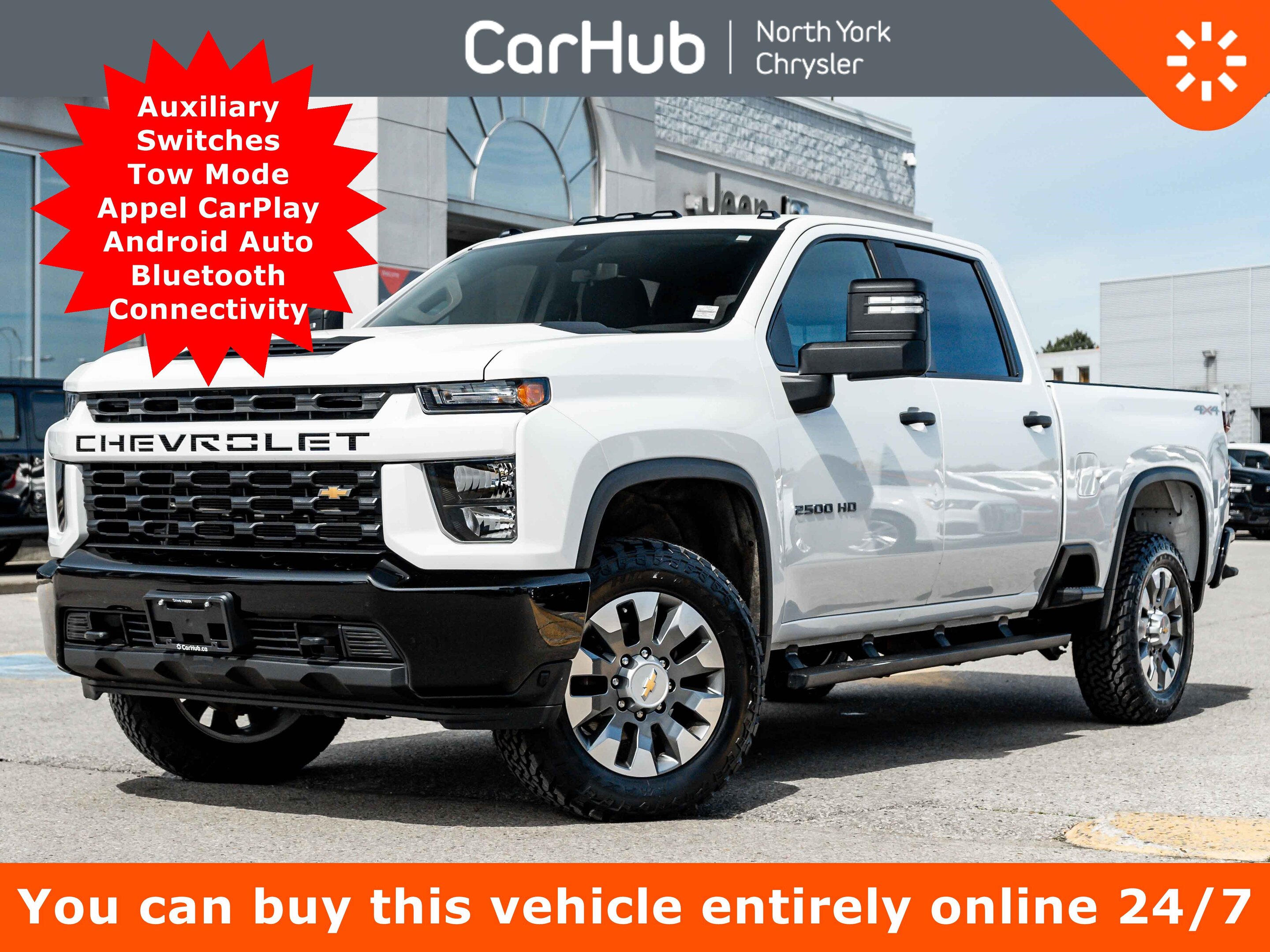 2023 Chevrolet SILVERADO 2500HD Custom 4WD 159'' V8 Auxiliary Switches Tow Mode